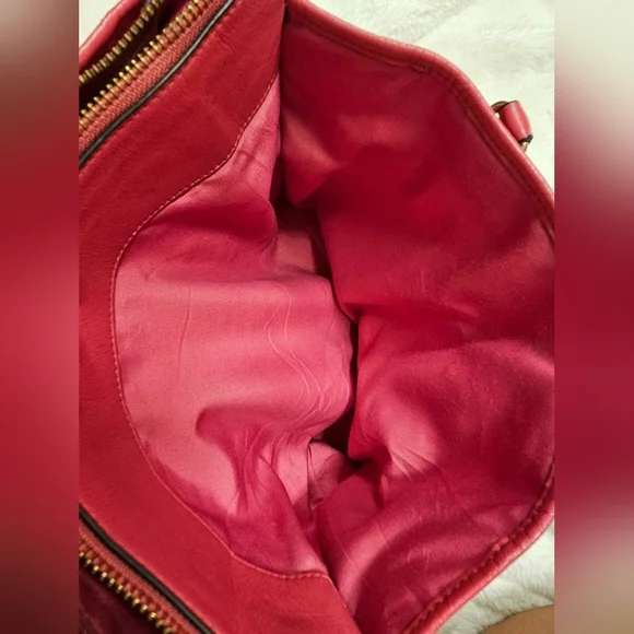 Coach Twisted Gathered Leather Morgan  Bag Satchel Bag - Picture 8 of 12